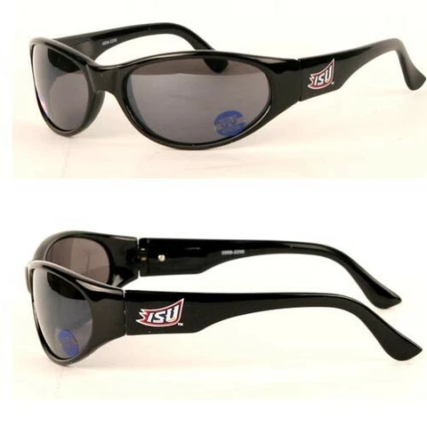 Iowa State Solid Black Frame UV Protection Sunglasses AND W/FREE POUCH/BAG Cover