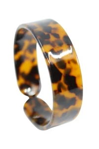 Faux Tortoise Shell 20mm Cuff Bangle Bracelet  - Hawaiian / Polynesian Fashion - Picture 1 of 4