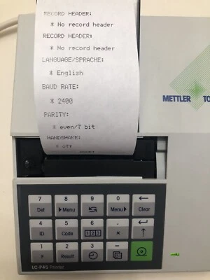 Mettler LC-P45 Network Printer RS232 New Cosmetic Plug&play key pad 4 adv users - Image 1 of 4