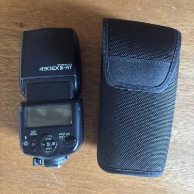 Canon Speedlite 430EX III-RT Flash with Case Excellent Condition - Image 1 of 4