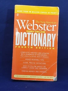 Webster Handy College Dictionary Fourth Edition - Imagen 1 de 2