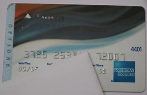 Expired American Express Delta Options Credit Card Bank AmEx - Picture 1 of 1