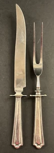 Sterling Silver Antique Carving Set Free Shipping - Picture 1 of 6