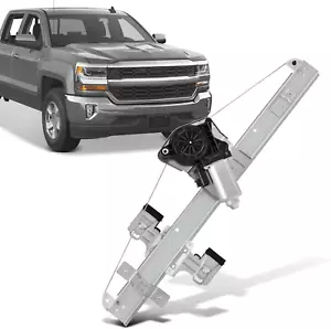 Rear Power Window Regulator Driver Side with 2-Pin Motor Assembly for Chevy Silv - Picture 1 of 6