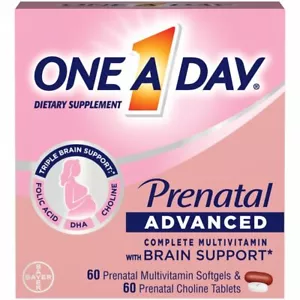 One A Day Advanced Prenatal Multivitamin with Choline- 60+60 Count - Picture 1 of 1