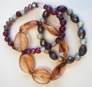 Vintage Armbänder - 3 MATERIALMIX ERDTON STRETCH - Bild 1 von 4