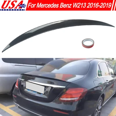 Fits Mercedes Benz  W213 E63 2016-2023 A Style Rear Trunk Spoiler Carbon Pattern Foto 1 de 4