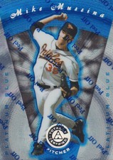 1997 Pinnacle Totally Certified Baseball Platinum Blue #43 Mike Mussina /1999
