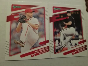 2021 Donruss Max Scherzer #206 Lot Base & Photo Variation - Washington Nationals - Picture 1 of 1