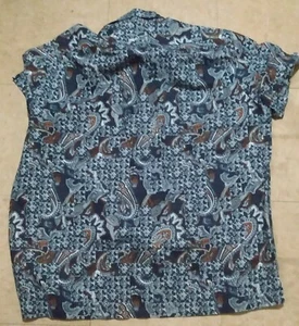 Tasso Elba Button Down shirt Men’s XL Casual/dress Shirt ( 2 ) Blue and White - Picture 1 of 9