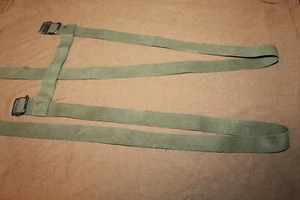 Original Early Vietnam War Era U.S. Army OD Canvas Pack Suspenders w/Fittings - Picture 1 of 9