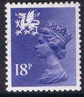 GB SG W46 MNH MINT STAMP Wales 18p Deep Violet Regional Machin Definitive