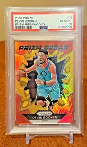 Devin Booker /10 PSA 10 2023-24 Panini Prizm Basketball GOLD Prizm PHEONIX SUNS - Picture 1 of 4