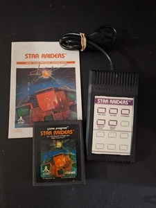 Star Raiders (Atari 2600) Video Touch Pad Controller w/Overlay ,Game, & Manual - Picture 1 of 3