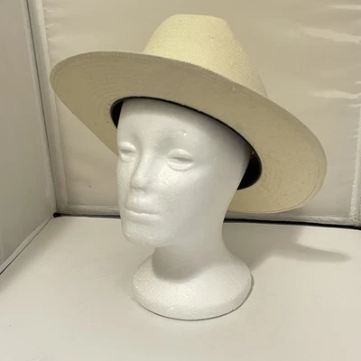 Stetson Rancher 6X Sombrero Shantung Panamá Paja Talla 7 1/8 (57) Vaquero Occidental Foto 1 de 4