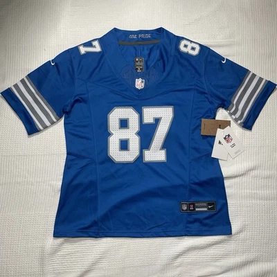 Nike On Field Detroit Lions NFL Jersey Women's Large Laporta 87 Dri Fit NWT - Image 1 of 4