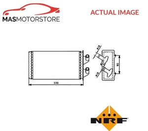 INTERCAMBIADOR RADIADOR CALENTADOR LHD SOLO NRF 53213 A PARA FIAT CINQUECENTO - Imagen 1 de 7