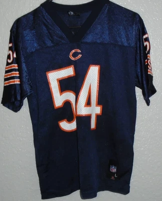 Camiseta deportiva de fútbol americano grande de la NFL Reebok Chicago Bears #54 Brian Urlacher de colección Foto 1 de 2