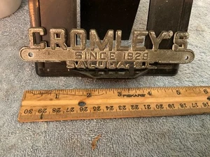 Cromleys Ford Saluda SC Dealership Metal Emblem Vintage - Picture 1 of 2