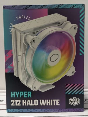 Cooler Master Hyper 212 Halo Blanco CPU Enfriador de Aire, MF120 Halo² Ventilador Doble Bucle Foto 1 de 4