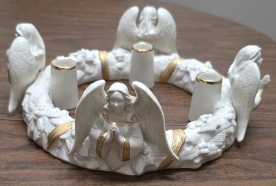 Candelabro de porcelana corona de Adviento primera bendición Lenox muy raro Foto 1 de 4