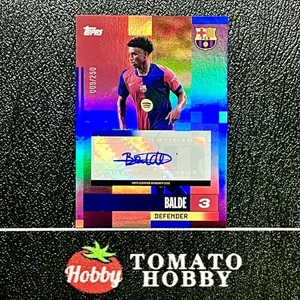 JUEGO TOPPS FC BARCELONA TEAM 2023-24 ALEJANDRO BALDE/250 REFRACTOR AZUL AUTOMÁTICO - Imagen 1 de 2