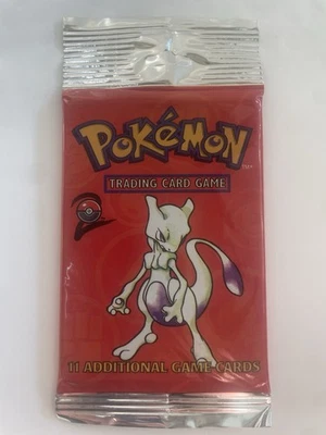 WOTC Pokemon Conjunto Base 2 Booster Pack FÁBRICA LACRADA Mewtwo Arte - Imagem 1 de 2