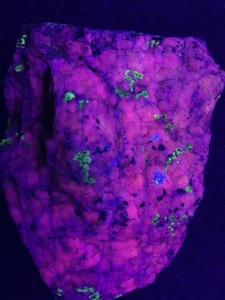 Fluorescent Willemite Calcite Franklinite Mineral  Sterling Mine, New Jersey (23 - Picture 1 of 15