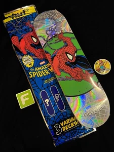 RARE Amazing Spiderman 301 Holofoil HUF Skateboard Deck Pack Marvel Comics - Picture 1 of 7