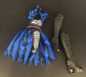 Monster High Frankie Stein Freak Du Chic  Replacement ( Outfit) Dress And Boots - Picture 1 of 20
