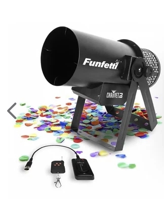 Chauvet DJ FunFetti Professional Confetti Launcher - Black with carry case - Image 1 of 4