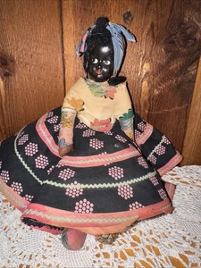 Muñeca Jamaica/Caribeña Negra Hecha a Mano De Colección ~ 12 Pulgadas ~ ¡Hermosa! - Imagen 1 de 11