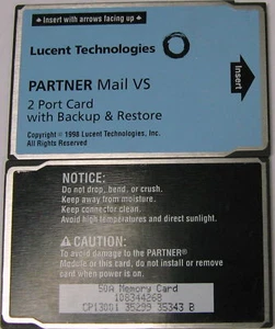 Tarjeta de correo Avaya AT&T Lucent Partner vs de 2 puertos con respaldo y restauración - Imagen 1 de 1