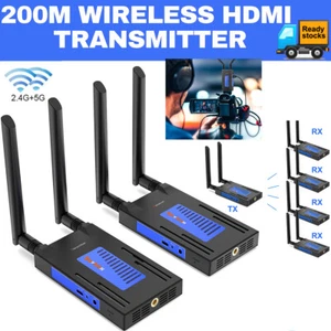 200m Wireless HDMI Extender Video Transmitter Receiver Streaming for Camera PC - Picture 1 of 16