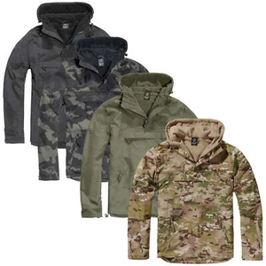 Brandit Windbreaker Windproof Water Resistant Fleece Lined Hooded Anorak Jacket - Picture 1 of 17