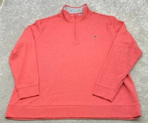 Vineyard Vines Performance 1/4 Zip Sweater Herren 2XB Langarm Pullover Lachs - Bild 1 von 11