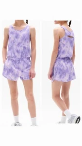 Athleta Girl Run Free romper sz XL / 14  Purple tie dye - Picture 1 of 11