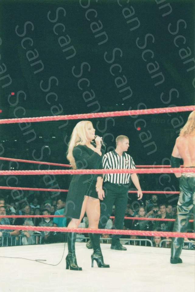 Foto sincera de 4x6 Trish Stratus WWF WWE lucha libre finales de 1990 Foto 1 de 1