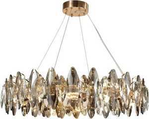 Modern K9 Crystal Chandelier Lighting,Luxury Living Room Pendant Light,For Foyer - Picture 1 of 9