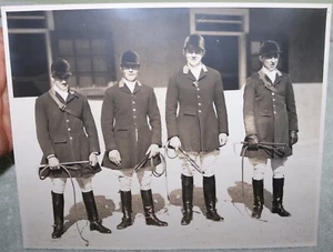 RARE 1927 PHOTO RICHARD "DICK" K.  MELLON ROLLING ROCK HUNT CLUB PA FOX HUNT - Picture 1 of 5