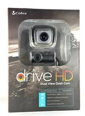 Cámara de tablero delantera y trasera Cobra Dual View Drive HD 1080P Foto 1 de 2