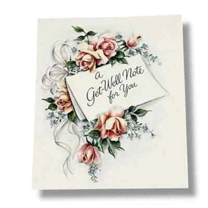 Hallmark A Get Well Note For You Vintage Grußkarte EBX - Bild 1 von 4