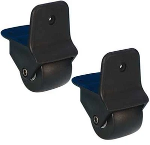 2 Stück 50mm Kantenaufbaurolle in Nylongehäuse, Kantenrollen Trolly-Rollen - Picture 1 of 8