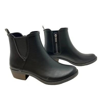 Botas de Lluvia Lucky Brand Bunita de Goma, Mujer Talla 7 M, Negras NUEVAS con Caja. Foto 1 de 4