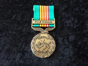 A58-01) Original US National Guard: New Jersey Vietnam Service Medal - Picture 1 of 6