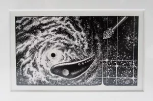 KELLY FREAS HEECHEE # 72 FINAL SCRATCHBOARD DRAWING GATEWAY TRIP FREDERIK POHL - Picture 1 of 1