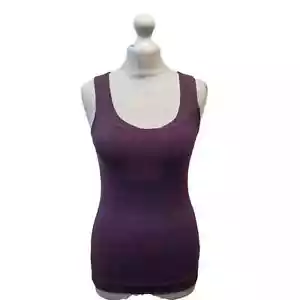 Puma Purple Vest Sports Sleeveless Gym Training Top UK Women's Size 10 - Picture 1 of 4