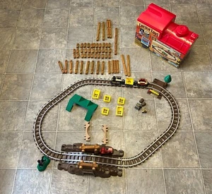 Vintage Lincoln Log-Gold Mine Express-Original Packaging-Fast Ship - Picture 1 of 7