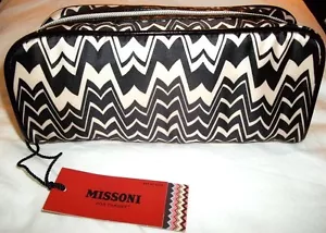 MISSONI x Target 'Famiglia Zig Zag Bianco e Nero' Kit/Custodia/Borsa Trucco *Nuovo con etichette* - Foto 1 di 12