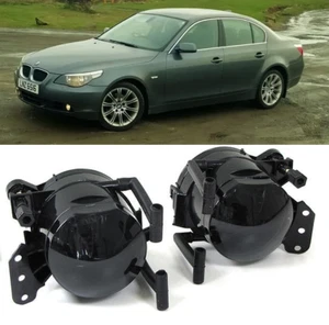 PAIR SMOKED FOGLIGHTS FOGS BMW E90 E91 M SPORT E60 E61 E63 E64 LEFT RIGHT UK - Picture 1 of 4